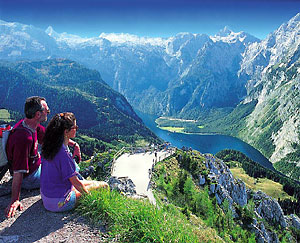 Berchtesgadener Land - Blick vom Jenner auf den Knigssee